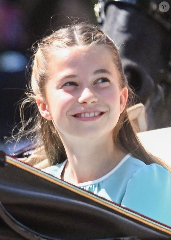 La princesse Charlotte lors du défilé Trooping The Colour 2025, à Londres, Royaume-Uni, le 14 juin 2025. Photo by Zak Hussein/Splash News/ABACAPRESS.COM
