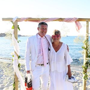 Soirée du mariage de Christine Bravo et Stéphane Bachot sur la plage du restaurant Marinella à l'Ile Rousse en Corse le 11 Juin 2022.

© Dominique Jacovides / Bestimage