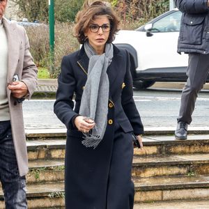 Exclusif - Rachida Dati aux obsèques du rappeur du groupe Ärsenik, Calbo (Calbony M'Bani), dans l'église catholique la paroisse Chaldéenne Saint-Thomas-Apôtre à Sarcelles, France, le 9 janvier 2026. Jack Tribeca/Bestimage