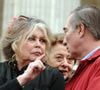 Outre Roger Vadim, Jean-Louis Trintignant, Serge Gainsbourg ou Gunter Sachs, Brigitte Bardot a connu l’amour dans les bras d’hommes célèbres. 

L'actrice française et militante des droits des animaux Brigitte Bardot et Alain Bougrain Dubourg assistent à une manifestation pour les droits des animaux devant le Panthéon à Paris, France. Photo de Nicolas Khayat/ABACAPRESS.COM