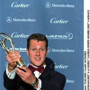 Archives - Michael Schumacher à Monaco en 2002. DOMINIQUE JACOVIDES / BESTIMAGE