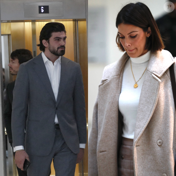Procès de Bruno Pelat, ex-compagnon d'Iris Mittenaere, jugé en comparution immédiate pour violences conjugales devant le tribunal de Paris. © Christophe Clovis / Bestimage