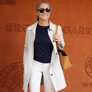 Anne-Sophie Lapix au village lors des Internationaux de France de Tennis de Roland Garros 2025, à Paris, France, le 6 juin 2025. © Jacovides-Moreau/Bestimage