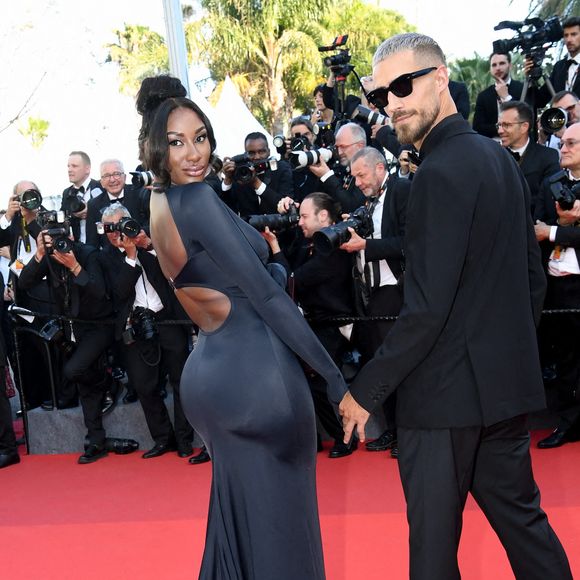 Vladimir Boudnikoff et Aya Nakamura - Montée des marches du film « Armageddon Time » lors du 75ème Festival International du Film de Cannes. Le 19 mai 2022
© Rachid Bellak / Bestimage