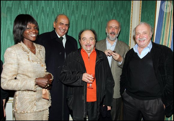 Jacques Villeret, Sény, Pierre Benichou, Bertrand Blier et Jean Becker à Paris en 2004. © Bestimage