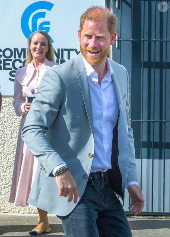 Le prince Harry en visite au Community Recording Studio de Nottingham, Royaume Uni, le 9 septembre 2025. © Stephen Daniels/Alpha Press/Bestimage