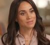 Meghan Markle, duchesse de Sussex, lors d'une interview pour l'émission CBS News Sunday Morning. Lors de ce programme, le couple princier a évoqué leurs enfants, Archie Harrison, 5 ans et Lilibet Diana, 3 ans et leur volonté de les protéger des dangers du web. JLPPA / Bestimage