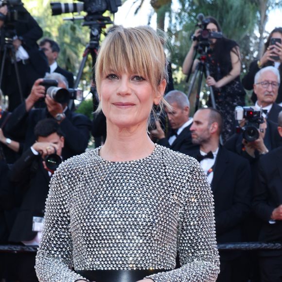 Marina Foïs - Montée des marches du film « The Mastermind » lors du 78ème Festival International du Film de Cannes, au Palais des Festivals à Cannes. Le 23 mai 2025
© Jacovides-Moreau / Bestimage