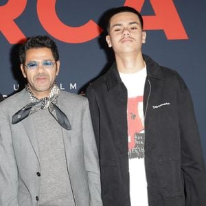 Jamel Debbouze et son fils Léon Debbouze - Première du film "Mercato" au cinéma "Le Grand Rex" à Paris, le 17 février 2025.
© Guirec Coadic/Bestimage