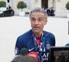 Luis Enrique (entraineur manager du PSG) - Réception de l'équipe du Paris Saint-Germain (PSG) à l'occasion de leur titre de vainqueur de la Ligue des Champions 2024-2025 au palais de l'Elysée à Paris, France, le 01 juin 2025. © Christophe Clovis / Bestimage