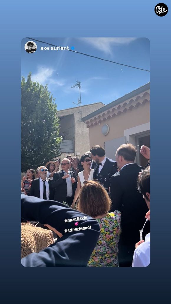 Gérard Jugnot au mariage de son fils Arthur.