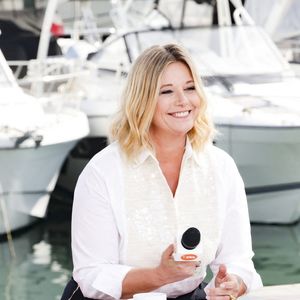 Exclusif - Flavie Flament sur le plateau de l'émission Télématin en marge du 78ème Festival International du Film de Cannes, France, le 22 mai 2025. © Jack Tribeca/Bestimage
