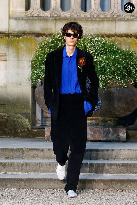 Défilé de mode Dior Homme Prêt à Porter Collection Homme Printemps/Été 2027 lors de la Fashion Week de Paris, France, le 24 juin 2026. © Bestimage