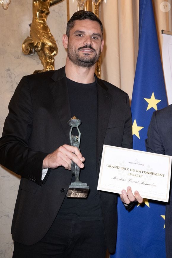 Florent Manaudou (nageur olympique) reçoit le Grand Prix du rayonnement français au ministère des Affaires étrangères, le 5 décembre 2024 à Paris, France. Photo by David NIVIERE/ABACAPRESS.COM