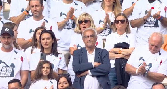 Clémentine, compagne de Richard Gasquet, lors de son dernier match à Roland-Garros