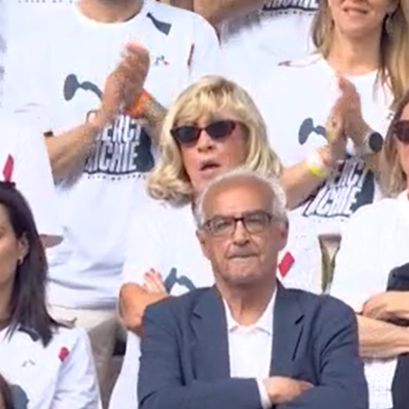 Clémentine, compagne de Richard Gasquet, lors de son dernier match à Roland-Garros