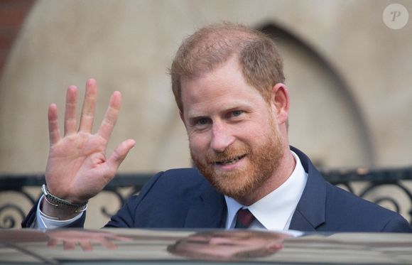 Le prince Harry, duc de Sussex à l'issue du 2ème jour de son appel de la décision de la Haute Cour à propos de son droit à des gardes du corps armés payés par le contribuable, le 9 avril 2025. ©Zuma Press / Bestimage