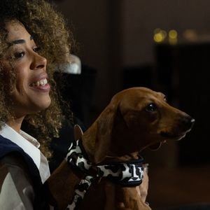 Oli et Monday sur plateau de l'émission "Animalement Vôtre" présentée par Bernard Montiel et diffusée le 15 février 2026 sur France 3, à Paris, France, le 13 janvier 2026. © Julien Sarkissian/Bestimage