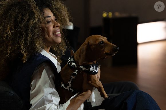Oli et Monday sur plateau de l'émission "Animalement Vôtre" présentée par Bernard Montiel et diffusée le 15 février 2026 sur France 3, à Paris, France, le 13 janvier 2026. © Julien Sarkissian/Bestimage
