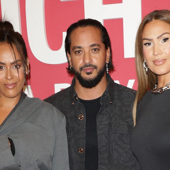 Amel Bent, Slimane et Vitaa au photocall du "concerto pour la paix" de Omar Harfouch au Théâtre des Champs-Elysées à Paris le 18 septembre 2024. © Coadic Guirec / Bestimage