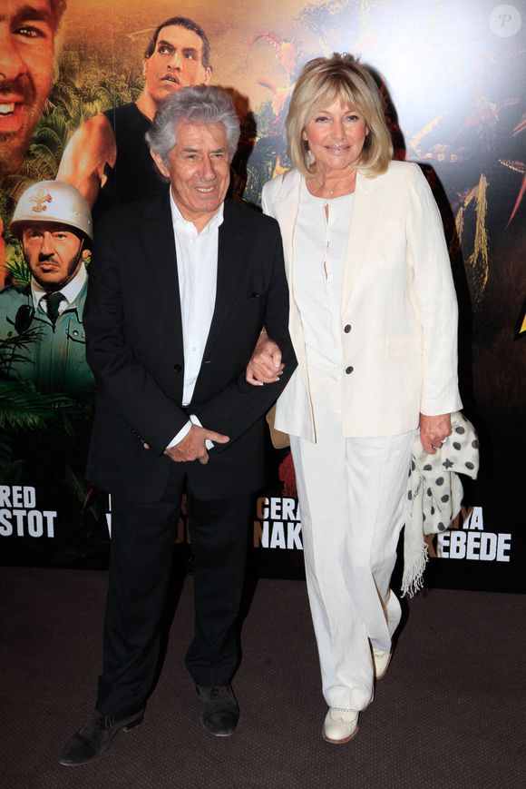 Philippe Gildas et Maryse Gildas à la première de "Sur la piste du Marsupilami", à Paris, France, le 26 mars 2012. Photo ABACAPRESS.COM