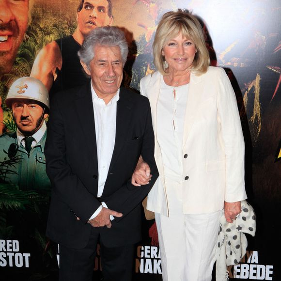 Philippe Gildas et Maryse Gildas à la première de "Sur la piste du Marsupilami", à Paris, France, le 26 mars 2012. Photo ABACAPRESS.COM