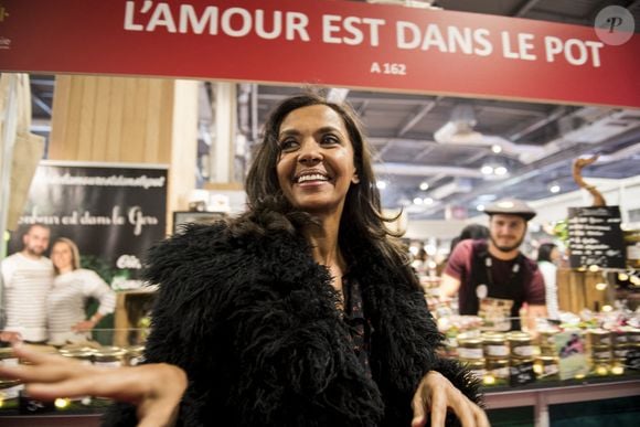 Karine Le Marchand pose pour des photos au 57e Salon international de l'agriculture à Paris, France, le 23 février 2020. Paris, France Photo by Magali Cohen/ABACAPRESS.COM