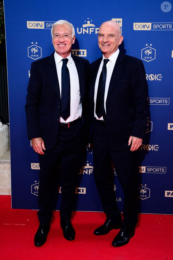 Didier Deschamps et Guy Stephan - Photocall de la 33ème édition des Trophées UNFP du Football au Pavillon Gabriel à Paris le 11 mai 2025. Dante Badano/PsnewZ/Bestimage