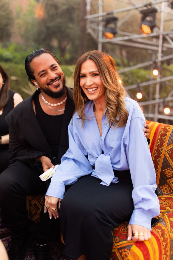 Exclusif - Slimane et Vitaa - Backstage de l'enregistrement de l'émission "La fête de la chanson à l'orientale" à Marrakech diffusée le 14 juin sur France 3. Le 6 juin 2023
© Tiziano Da Silva-Philippe Doignon / Bestimage
