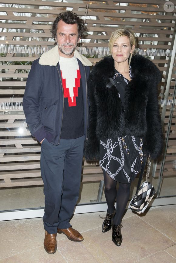 Eric Lartigau et Marina Foïs - People en Backstage et Front Raw du défilé de mode prêt-à-porter automne-hiver 2016/2017 "Vuitton" à Paris le 9 mars 2016. © Olivier Borde/Bestimage