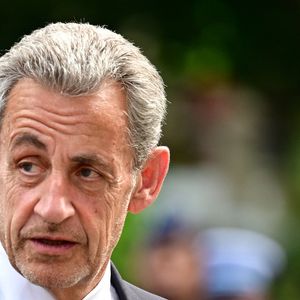 Le Ministre d'État, ministre de l'Intérieur, et l'ancien président de la République Nicolas Sarkozy lors d'une cérémonie en l'hommage à Aurélie Fouquet, la policière municipale de 26 ans avait été tuée lors de l'attaque d'un fourgon blindé le 20 mai 2010, à Villiers-sur-Marne (en banlieue parisienne), Val-de-Marne, France, le 20 mai 2025. © Christian Liewg/Bestimage