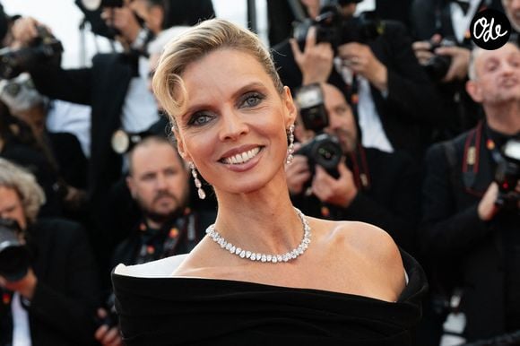 Sylvie Tellier sur le tapis rouge du film « Armaga Navidad » lors du 79e Festival international du film de Cannes, à Cannes (France), le 19 mai 2026. Le film était sélectionné en Compétition officielle. Photo de Laurent Zabulon/ABACAPRESS.COM