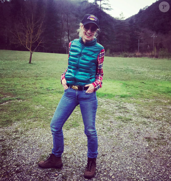 Alexandra Lamy dans le Gard, le 1er mars 2020.