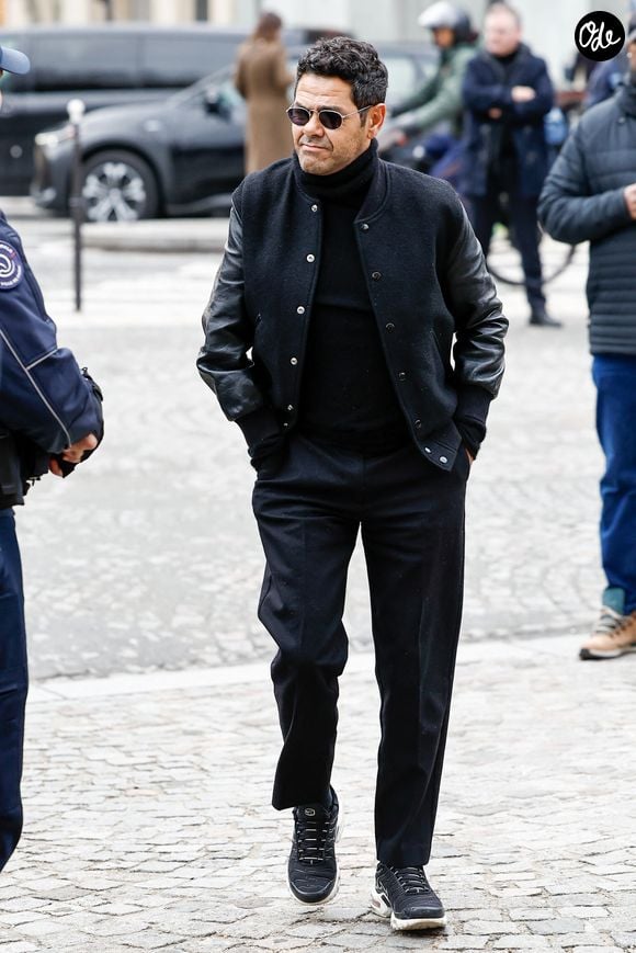Jamel Debbouze - Arrivées à la cérémonie religieuse en hommage à Rolland Courbis en l’église de la Madeleine à Paris, France, le 14 janvier 2026. © Jacovides-Moreau/Bestimage