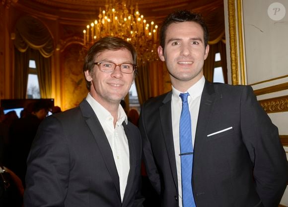 Laurent Romejko et Marc Hay - 12ème Forum international de la météo et du climat 2015 au Ministère des Affaires étrangères à Paris le 28 mars 2015. COADIC GUIREC / BESTIMAGE