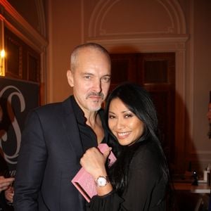 Anggun et son mari Christian Kretschmar - Couture Ball by Langman Events" Closing Fashion week en Présence de Madame A. Laffont aux platines au Mona Bismarck American Center à Paris , le 26 janvier 2018. © Philippe Baldini/Bestimage