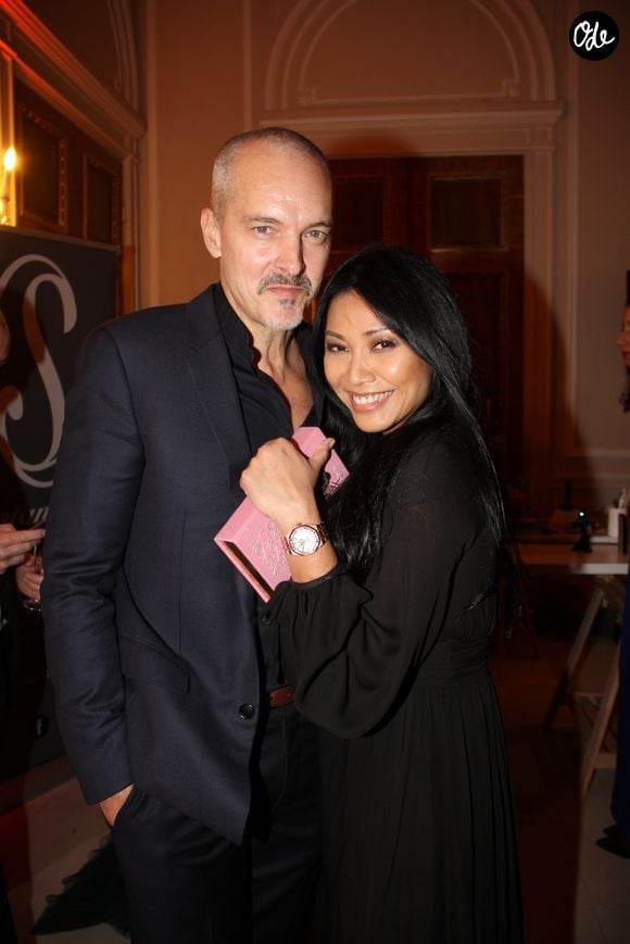Anggun et son mari Christian Kretschmar - Couture Ball by Langman Events" Closing Fashion week en Présence de Madame A. Laffont aux platines au Mona Bismarck American Center à Paris , le 26 janvier 2018. © Philippe Baldini/Bestimage