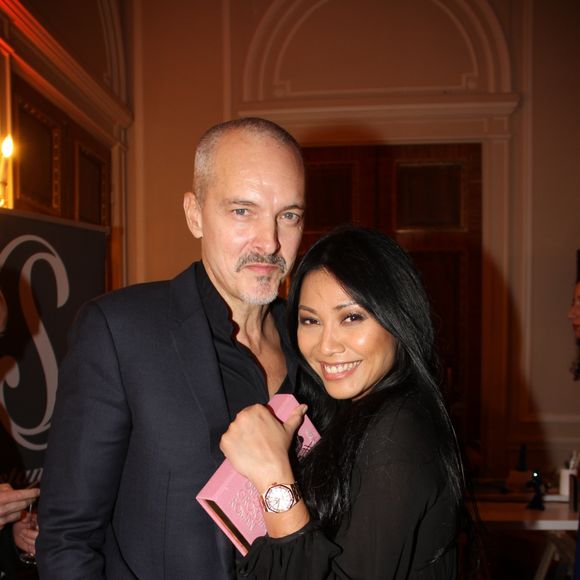 Anggun et son mari Christian Kretschmar - Couture Ball by Langman Events" Closing Fashion week en Présence de Madame A. Laffont aux platines au Mona Bismarck American Center à Paris , le 26 janvier 2018. © Philippe Baldini/Bestimage