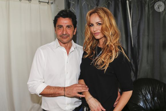 Adriana Karembeu et son mari André (Aram) Ohanian assistent à la commémoration du centenaire du Génocide Armenien à Marseille, le 24 avril 2015. Philippe Doignon / Bestimage
