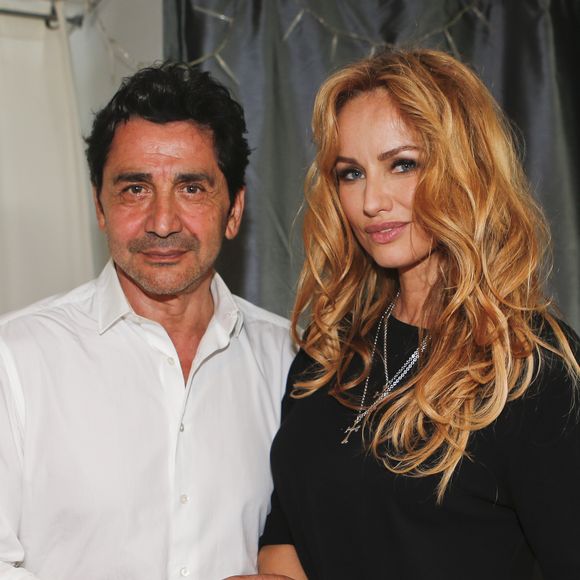 Adriana Karembeu et son mari André (Aram) Ohanian assistent à la commémoration du centenaire du Génocide Armenien à Marseille, le 24 avril 2015. Philippe Doignon / Bestimage