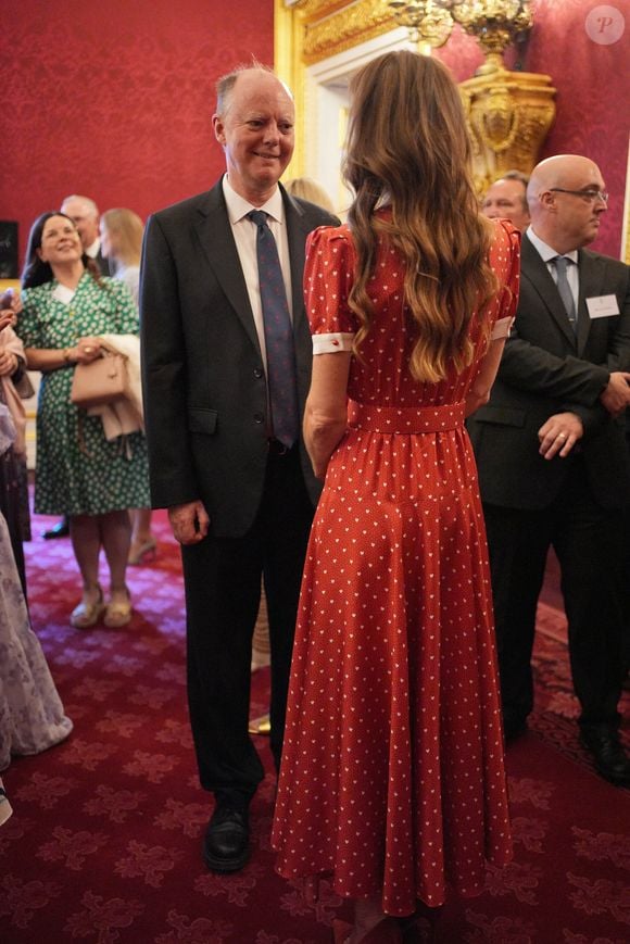 La princesse de Galles lors d'une réception organisée par Cancer Research UK à l'occasion du 125e anniversaire de l'organisation caritative, au St James's Palace, à Londres. 

©Bestimage