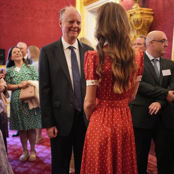 La princesse de Galles lors d'une réception organisée par Cancer Research UK à l'occasion du 125e anniversaire de l'organisation caritative, au St James's Palace, à Londres. 

©Bestimage