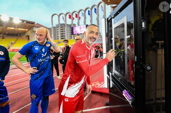 Youri Djorkaeff durant la sixième édition de la Fight Aids Cup, un match de football caritatif au stade Louis II à Monaco, le 25 janvier 2026© Bruno Bebert / Bestimage