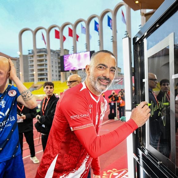 Youri Djorkaeff durant la sixième édition de la Fight Aids Cup, un match de football caritatif au stade Louis II à Monaco, le 25 janvier 2026© Bruno Bebert / Bestimage