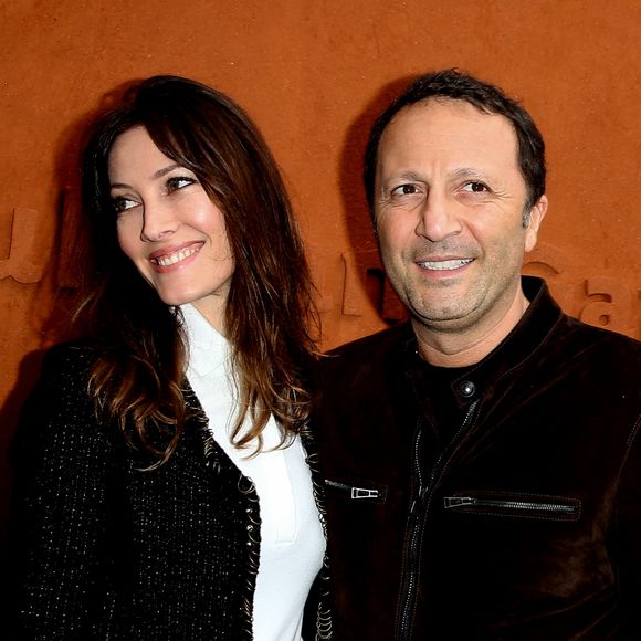 Mareva Galanter et son compagnon Arthur (Jacques Essebag) - People au village des internationaux de France de tennis à Roland Garros © Dominique Jacovides / Bestimage