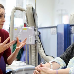 Catherine (Kate) Middleton, princesse de Galles à l'hôpital Royal Marsden, où elle a reçu son traitement contre le cancer, à Londres, Royaume-Uni, le 14 janvier 2025. © Chris Jackson/WPA-Pool/Bestimage