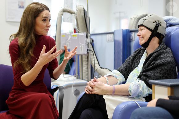 Catherine (Kate) Middleton, princesse de Galles à l'hôpital Royal Marsden, où elle a reçu son traitement contre le cancer, à Londres, Royaume-Uni, le 14 janvier 2025. © Chris Jackson/WPA-Pool/Bestimage
