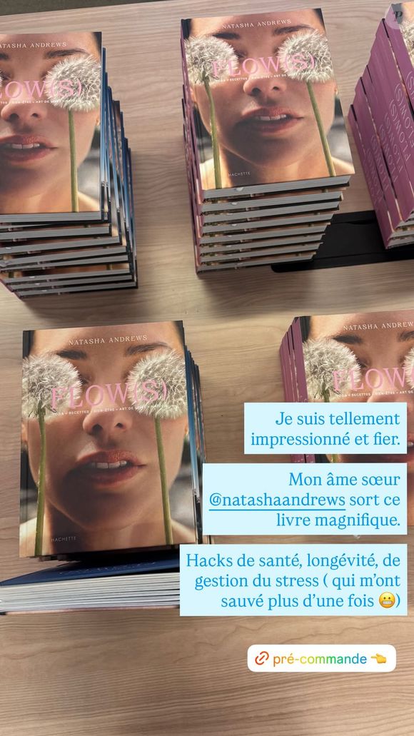 Admiratif de sa compagne, l’acteur, connu pour son rôle dans "20 ans d’écart", a partagé sur les réseaux plusieurs images de la couverture de son ouvrage.

Story Pierre Niney Instagram 30 octobre 2025