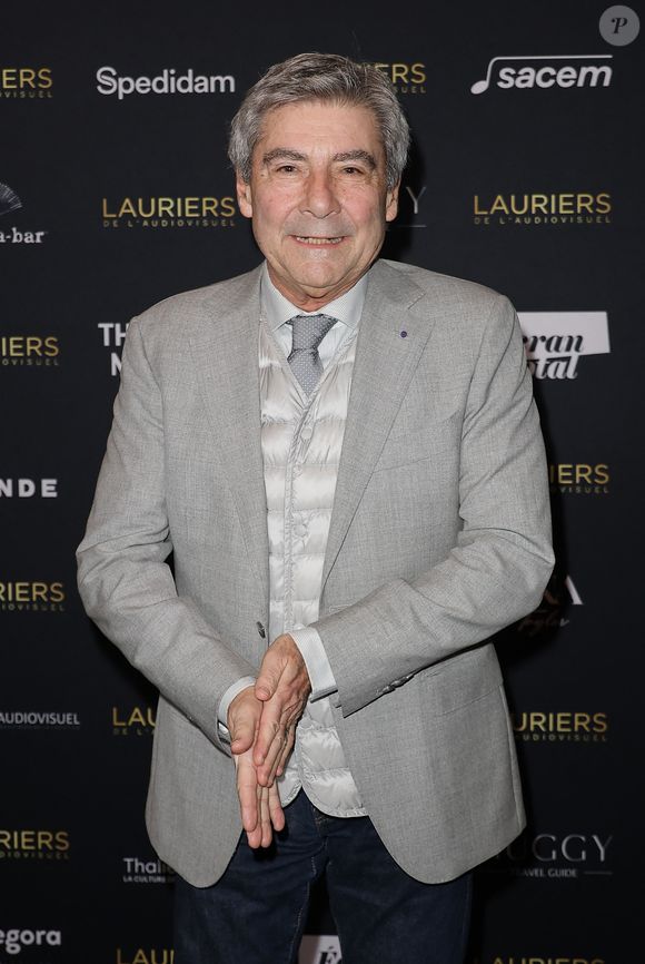 Patrice Drevet - Photocall de la 31ème cérémonie des Lauriers de l'audiovisuel au théâtre Marigny à Paris le 10 février 2026. © Coadic Guirec/Bestimage