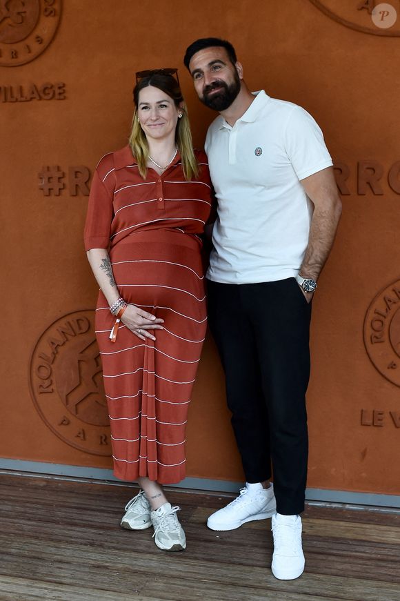 Laure Vieira et Matthieu Vieira assistent aux Internationaux de France 2024 à Roland Garros le 08 juin 2024 à Paris, France Photo by ABACAPRESS.COM